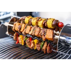 Ensemble De 6 Brochettes Inox Pour Rôtissoire - Napoleon -Pas Cher Saveur BBQ Magasin 6 brochettes inox rotissoire napoleon 0629162640086 3