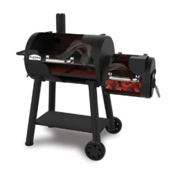 Barbecue Charbon Smoke Offset 500 - Broil King -Pas Cher Saveur BBQ Magasin barbecue charbon broil king smoke off set 500 0062703580500 4