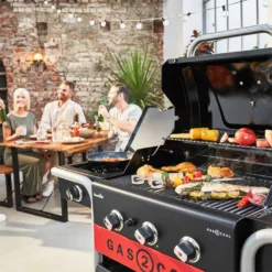 Barbecue Hybride Gaz Et Charbon De Bois Gas2Coal 2.0 330 - Char-Broil -Pas Cher Saveur BBQ Magasin barbecue gas2coal 330 hybride charbon gaz charbroil 4260547594431 5