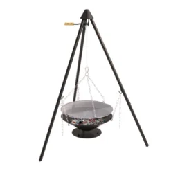 Brasero Junko ø60 Cm Fonte + Trépied + Grille Acier Chromé + Housse - Barbecook