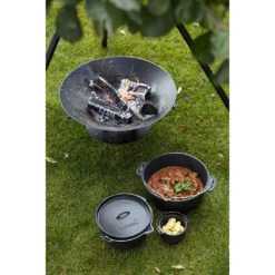 Brasero Junko ø60 Cm Fonte + Trépied + Grille Acier Chromé + Housse - Barbecook 12 Brasero Junko ø60 Cm Fonte + Trépied + Grille Acier Chromé + Housse - Barbecook -Pas Cher Saveur BBQ Magasin brasero junko trepied grille housse barbecook 5400269202156 4