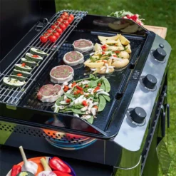 Combo Plancha Gaz Fusion 75 Inox Marin 3 Brûleurs + Chariot - ENO 18 Combo Plancha Gaz Fusion 75 Inox Marin 3 Brûleurs + Chariot - ENO -Pas Cher Saveur BBQ Magasin combo fusion 75 inox eno 2020000038122 7