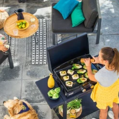 Combo Plancha Gaz Adela Bleu 260 Chariot + Capot - Le Marquier 8 Combo Plancha Gaz Adela Bleu 260 Chariot + Capot - Le Marquier -Pas Cher Saveur BBQ Magasin combo plancha gaz adela bleu celeste 260 capot protection 3339380157637 2