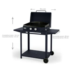 Combo Plancha Gaz Adela Bleu 260 Chariot + Capot - Le Marquier 9 Combo Plancha Gaz Adela Bleu 260 Chariot + Capot - Le Marquier -Pas Cher Saveur BBQ Magasin combo plancha gaz adela bleu celeste 260 capot protection 3339380157637 3