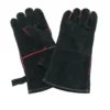 Paire Gants Barbecue Cuir Noir - Nordic Flame -Pas Cher Saveur BBQ Magasin gants barbecue cuir nordic flame 0085382675602