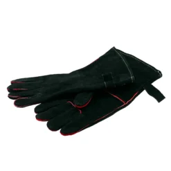 Paire Gants Barbecue Cuir Noir - Nordic Flame -Pas Cher Saveur BBQ Magasin gants barbecue cuir nordic flame 0085382675602 2