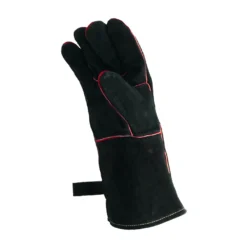Paire Gants Barbecue Cuir Noir - Nordic Flame -Pas Cher Saveur BBQ Magasin gants barbecue cuir nordic flame 0085382675602 3