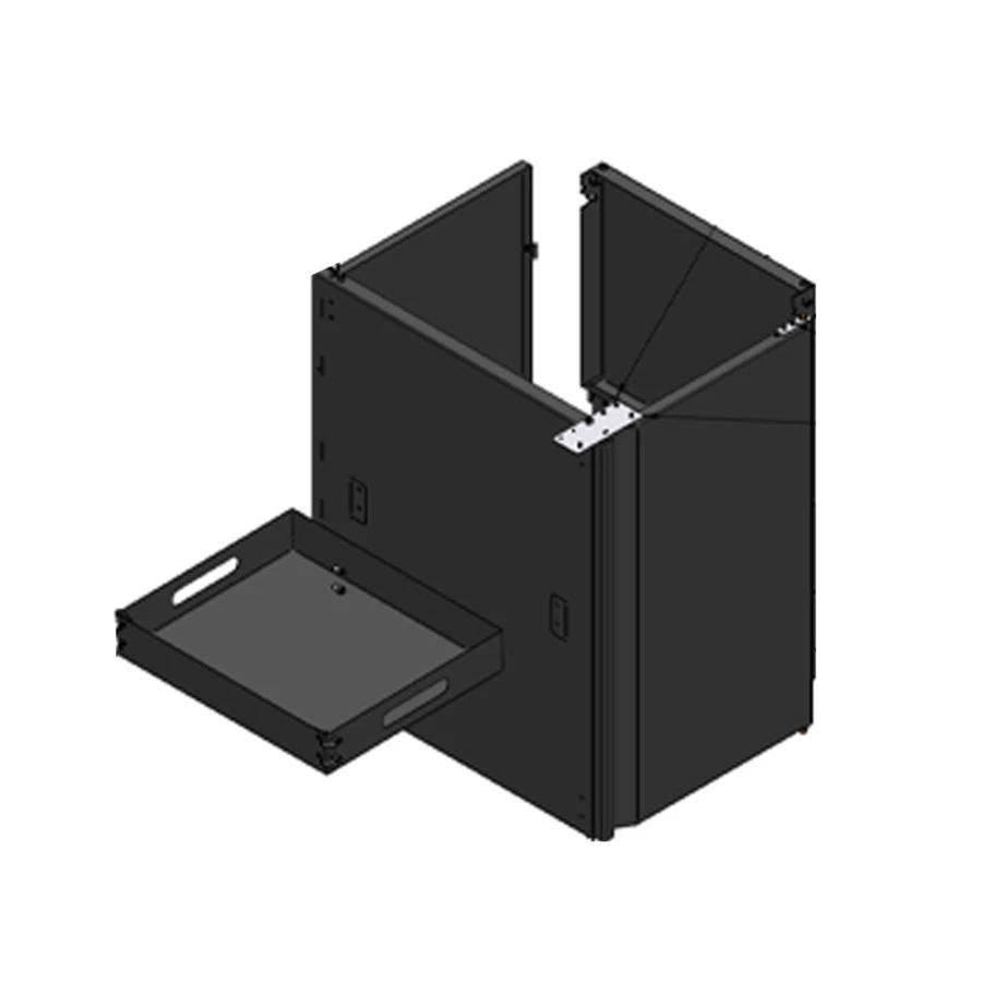 Kit Achille Porte + étagère En Acier Noir - ENO 3 Kit Achille Porte + étagère En Acier Noir - ENO