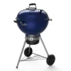 Barbecue Charbon Master-Touch 5750 Bleu Océan - Weber -Pas Cher Saveur BBQ Magasin master touch bleu ocean 5750 weber 0077924154249