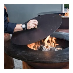 Etouffoir Pour Brasero 100 Cm - Ofyr -Pas Cher Saveur BBQ Magasin ofyr couvercle noir etouffoir 3291107804531 1