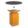 Pack Brasero Classic 85 Corten + Couvercle - OFYR -Pas Cher Saveur BBQ Magasin pack brasero plancha classic 85 corten couvercle 2020000033615