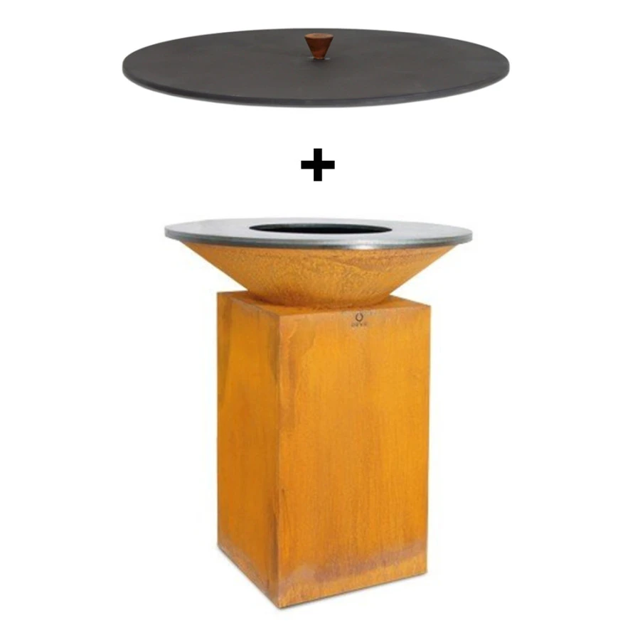 Pack Brasero Classic 85 Corten + Couvercle - OFYR 3 Pack Brasero Classic 85 Corten + Couvercle - OFYR