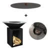 Pack Brasero Storage 100 Noir + Couvercle - OFYR -Pas Cher Saveur BBQ Magasin pack brasero plancha storage 100 noir couvercle 2020000033721