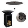 Pack Brasero Storage 85 Noir + Couvercle - OFYR 2 Pack Brasero Storage 85 Noir + Couvercle - OFYR -Pas Cher Saveur BBQ Magasin pack brasero plancha storage 85 noir couvercle 2020000033714