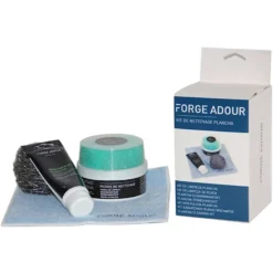 PACK Combo Plancha Gaz Modern 60 Acier Gris / Noir + Chariot + Kit De Nettoyage - Forge Adour -Pas Cher Saveur BBQ Magasin pack combo modern 60 gaz 2020000034766 4