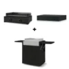 Pack Plancha Gaz Modern 60 Noir - Forge Adour 2 Pack Plancha Gaz Modern 60 Noir - Forge Adour -Pas Cher Saveur BBQ Magasin pack modern 60 noir couvercle chariot 2020000034032