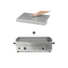 Pack Plancha Gaz Design 65 + Capot - Krampouz -Pas Cher Saveur BBQ Magasin pack plancha design 65 gaz capot 2020000033035