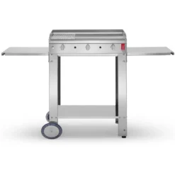 Pack Plancha Gaz Chef 80 Lisse + Chariot - Planet -Pas Cher Saveur BBQ Magasin pack plancha gaz chef 80 lisse chariot planet 2020000031956 2