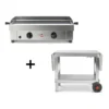 Pack Plancha Gaz Saveur 64 Cm + Desserte Plein Air - Krampouz -Pas Cher Saveur BBQ Magasin pack saveur 64 cm chariot plein air 2020000031468