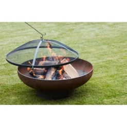 Pare-étincelles Pour Brasero Jack 75 Et Modern 75 Noir - Barbecook -Pas Cher Saveur BBQ Magasin pare etincelles 75 cm noir barbecook 5404035700679 2