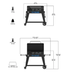 Plancha Gaz Ultimate 3 Brûleurs + Chariot - Pit Boss* 17 Plancha Gaz Ultimate 3 Brûleurs + Chariot - Pit Boss* -Pas Cher Saveur BBQ Magasin plancha 3 feux ultimate pit boss 0684678108109 6