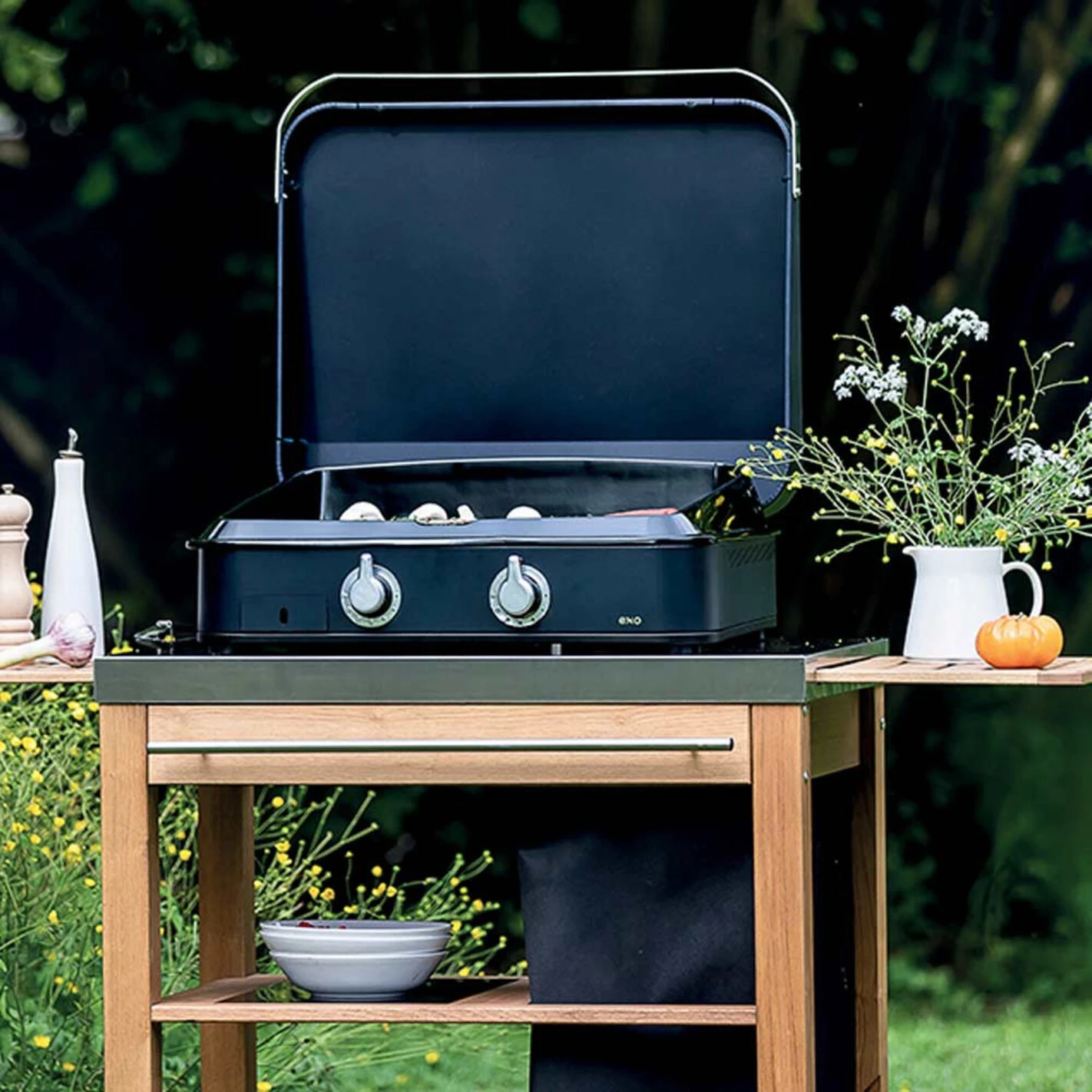 Plancha Gaz Enosign 65 Bleue Navy Avec Capot - ENO* 4 Plancha Gaz Enosign 65 Bleue Navy Avec Capot - ENO* – Image 2