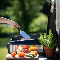 Plancha Enosign 65 Inox Et Noir Avec Capot - ENO* -Pas Cher Saveur BBQ Magasin plancha enosign 65 inox et noir capot 3224780041207 8