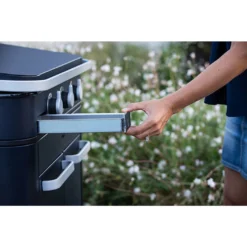 Plancha Gaz Enosign 80 Bleue Navy Avec Capot - ENO* -Pas Cher Saveur BBQ Magasin plancha enosign 80 bleue navy capot eno 3224780040095 6