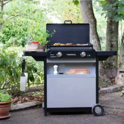 Plancha Gaz Sur Chariot Blue Flame EXLD - Campingaz -Pas Cher Saveur BBQ Magasin plancha gaz blue flame exld chariot campingaz 3138522114398 2