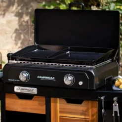 Plancha Gaz Blue Flame LXD Twin + Couvercle - Campingaz -Pas Cher Saveur BBQ Magasin plancha gaz blue flame lxd twin campingaz 3138522119416 5