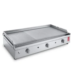 Plancha Gaz Chef 80 Lisse Rainurée - Planet -Pas Cher Saveur BBQ Magasin plancha gaz planet chef 80 lisse rainuree 8033945788858 3