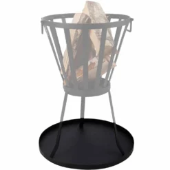 Plateau à Cendres Rond Braséro - Esschert Design -Pas Cher Saveur BBQ Magasin plateau a cendres rond pour brasero 8714982044595 1