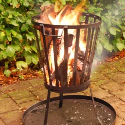 Plateau à Cendres Rond Braséro - Esschert Design -Pas Cher Saveur BBQ Magasin plateau a cendres rond pour brasero 8714982044595 2