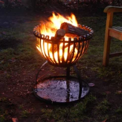 Plateau à Cendres Rond Braséro - Esschert Design -Pas Cher Saveur BBQ Magasin plateau a cendres rond pour brasero 8714982044595 3