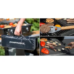 Set 5 Ustensiles Bambou Pour Barbecue Avec Sacoche - Campingaz -Pas Cher Saveur BBQ Magasin sacoche 5 ustensiles bambou 3138522058296 3