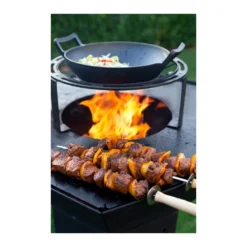 Support Wok Et Cocotte Dynamic Center Pour Brasero Nestor - Barbecook -Pas Cher Saveur BBQ Magasin support wok cocotte dynamic centre barbecook 5404035701515 2