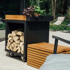 Table Mise En Place Noire Pro 65 Bois De Teck - Ofyr 7 Table Mise En Place Noire Pro 65 Bois De Teck - Ofyr -Pas Cher Saveur BBQ Magasin table noire pro 65 teck 2020000022084 1