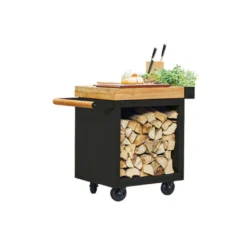 Table Mise En Place Noire Pro 65 Bois De Teck - Ofyr 8 Table Mise En Place Noire Pro 65 Bois De Teck - Ofyr -Pas Cher Saveur BBQ Magasin table noire pro 65 teck 2020000022084 2