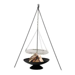 ESSCHERT DESIGN Trepied Acier Noir 160 Cm -Pas Cher Saveur BBQ Magasin trepied acier noir 160 cm 8714982107955 2